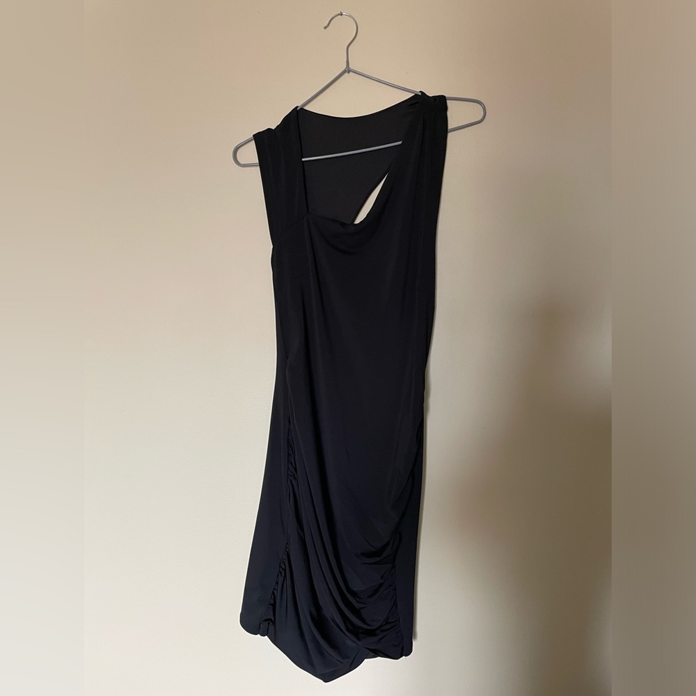 Dynamite Asymmetric Mini Ruched Dress - Picture 4 of 6